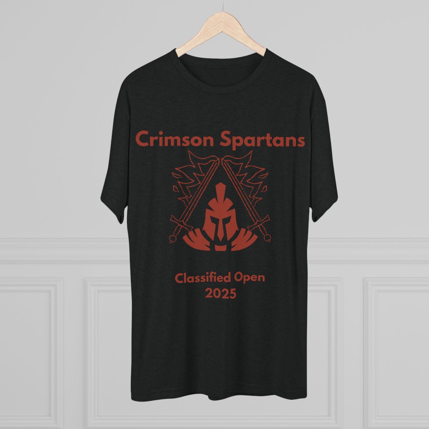 Team Crimson Spartans Unisex Tri-Blend Crew Tee