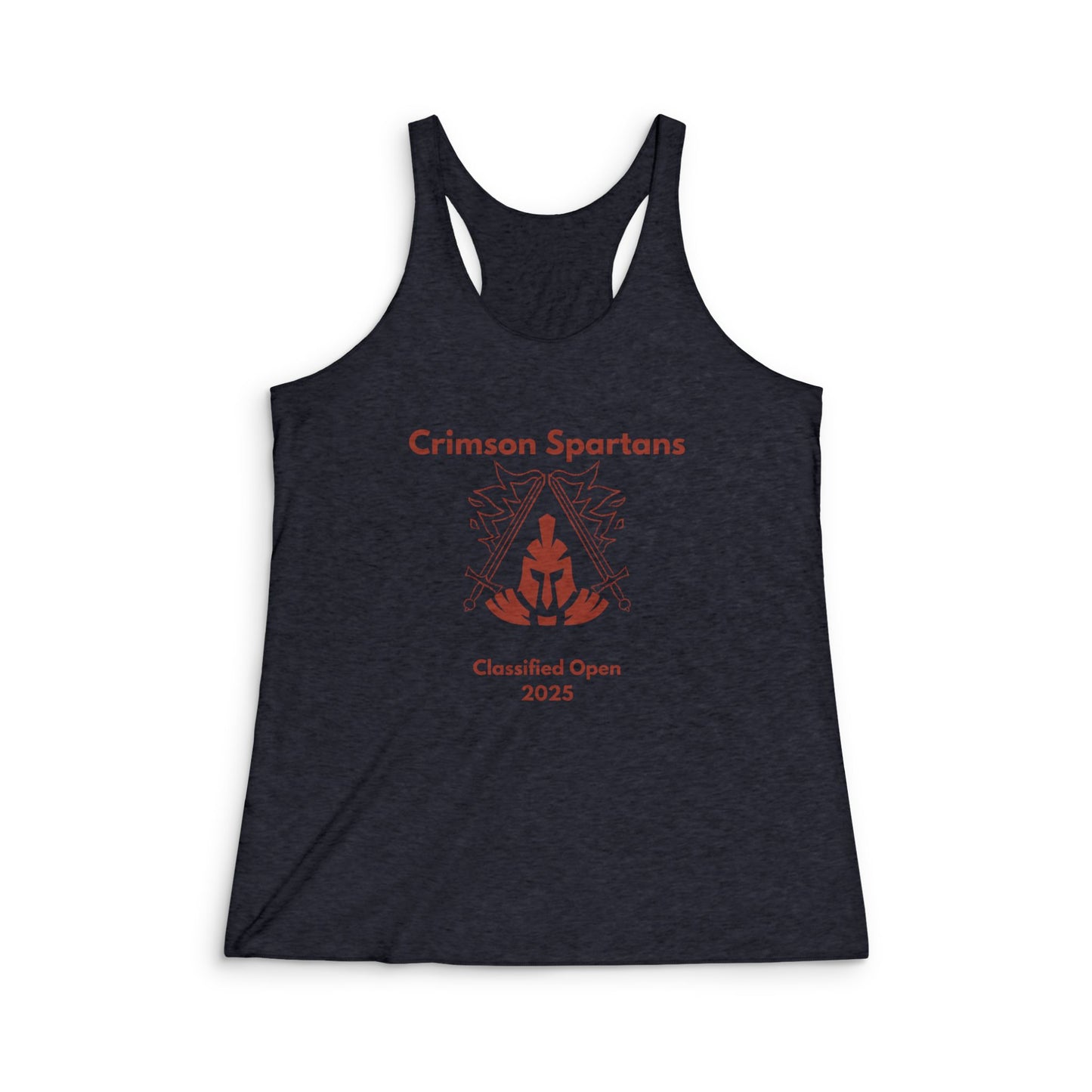Team Crimson Spartans Women's Tri-Blend Racerback Tank