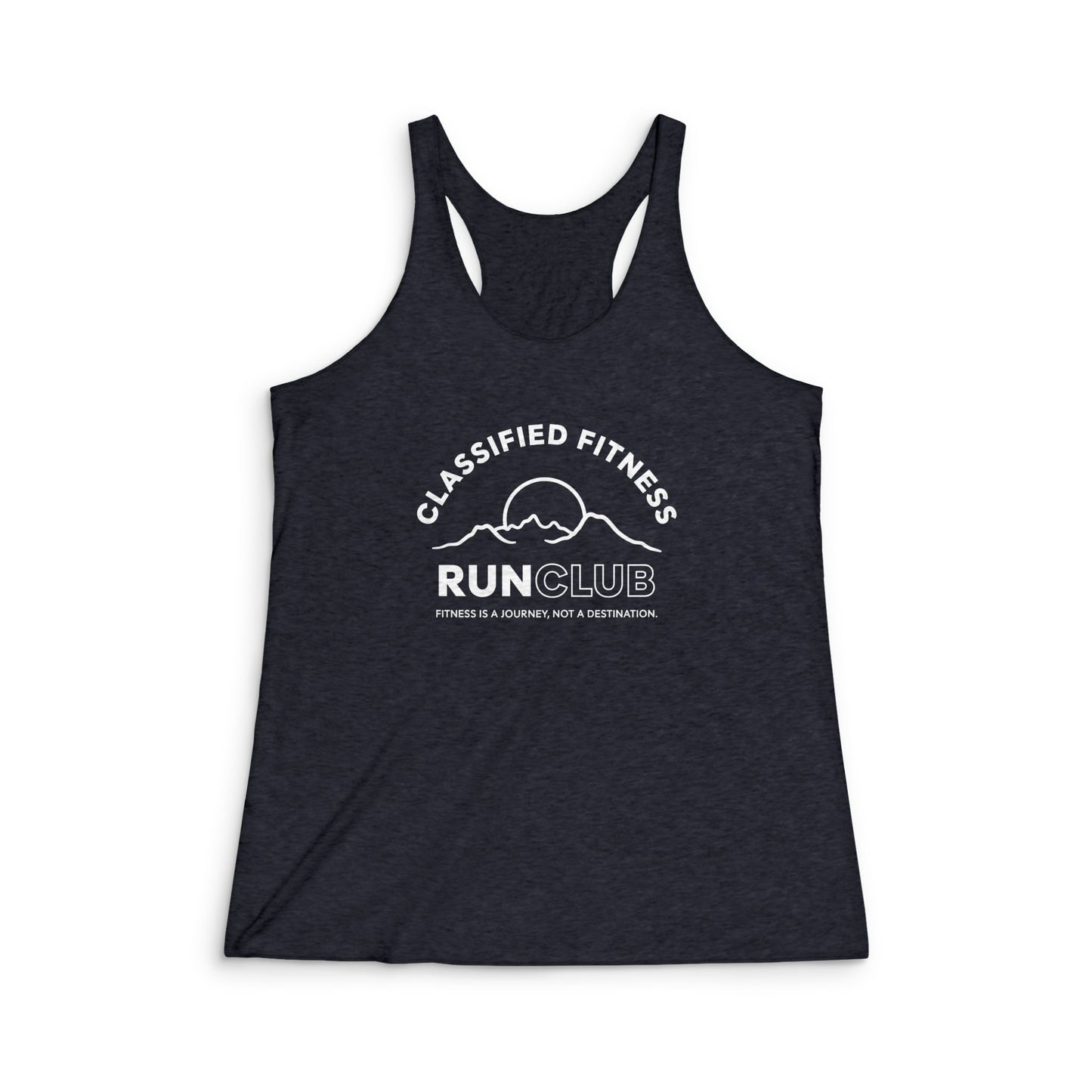 Run Club Women's Tri-Blend Racerback Tank