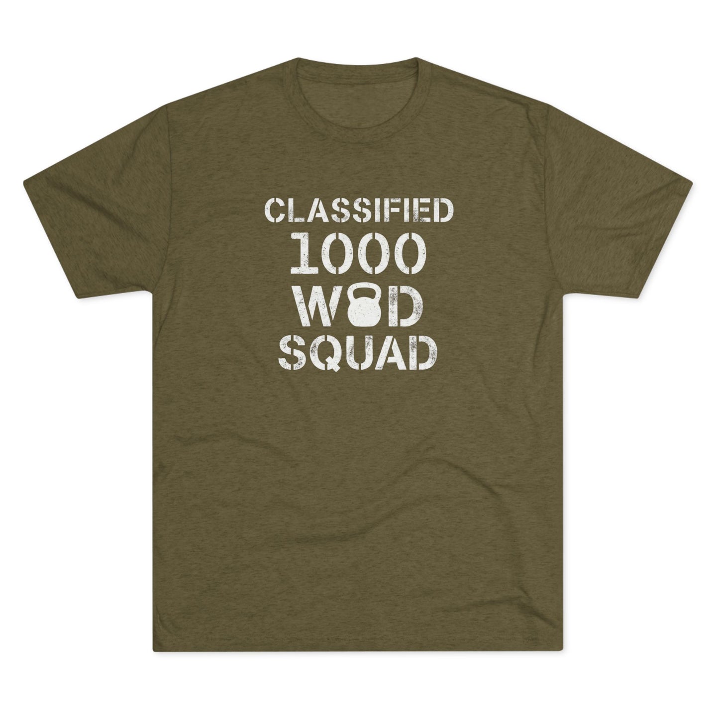 Classified 1000 WOD Squad Tee — CrossFit Kettlebell Workout Shirt