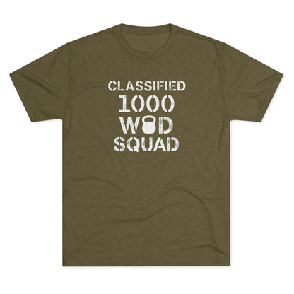 Classified 1000 WOD Squad Tee — CrossFit Kettlebell Workout Shirt