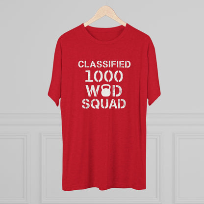 Classified 1000 WOD Squad Tee — CrossFit Kettlebell Workout Shirt