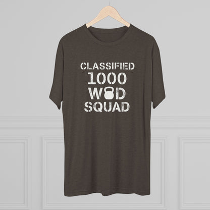 Classified 1000 WOD Squad Tee — CrossFit Kettlebell Workout Shirt