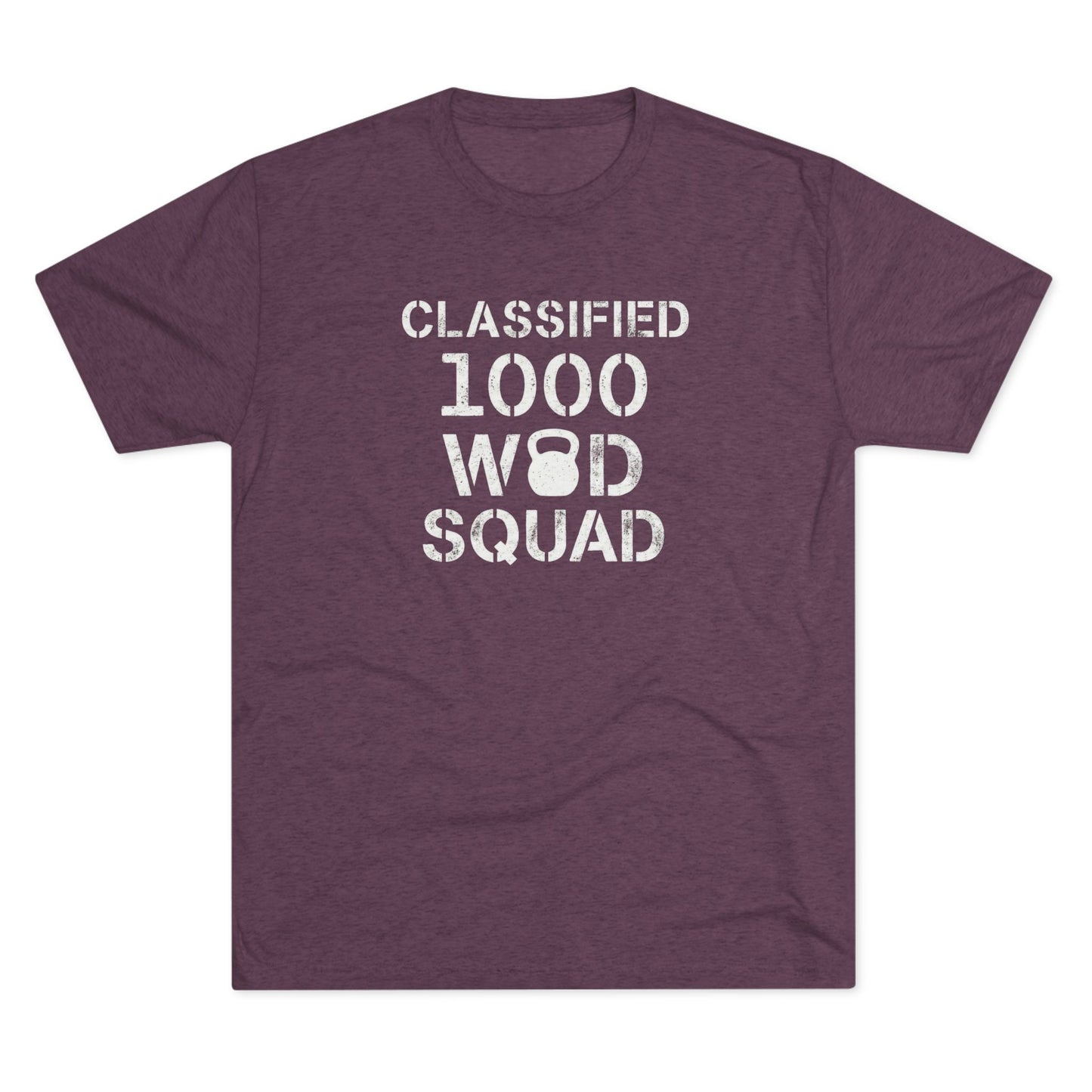 Classified 1000 WOD Squad Tee — CrossFit Kettlebell Workout Shirt
