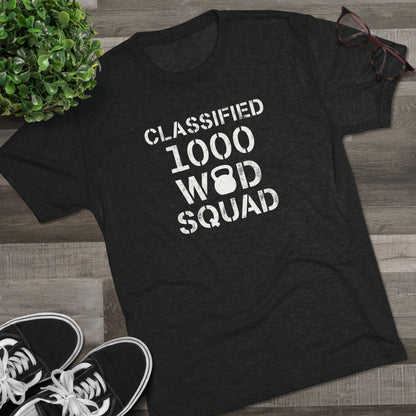 Classified 1000 WOD Squad Tee — CrossFit Kettlebell Workout Shirt