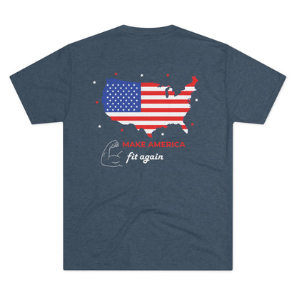 2024 Make America Fit Again Unisex Tri-Blend Crew Tee