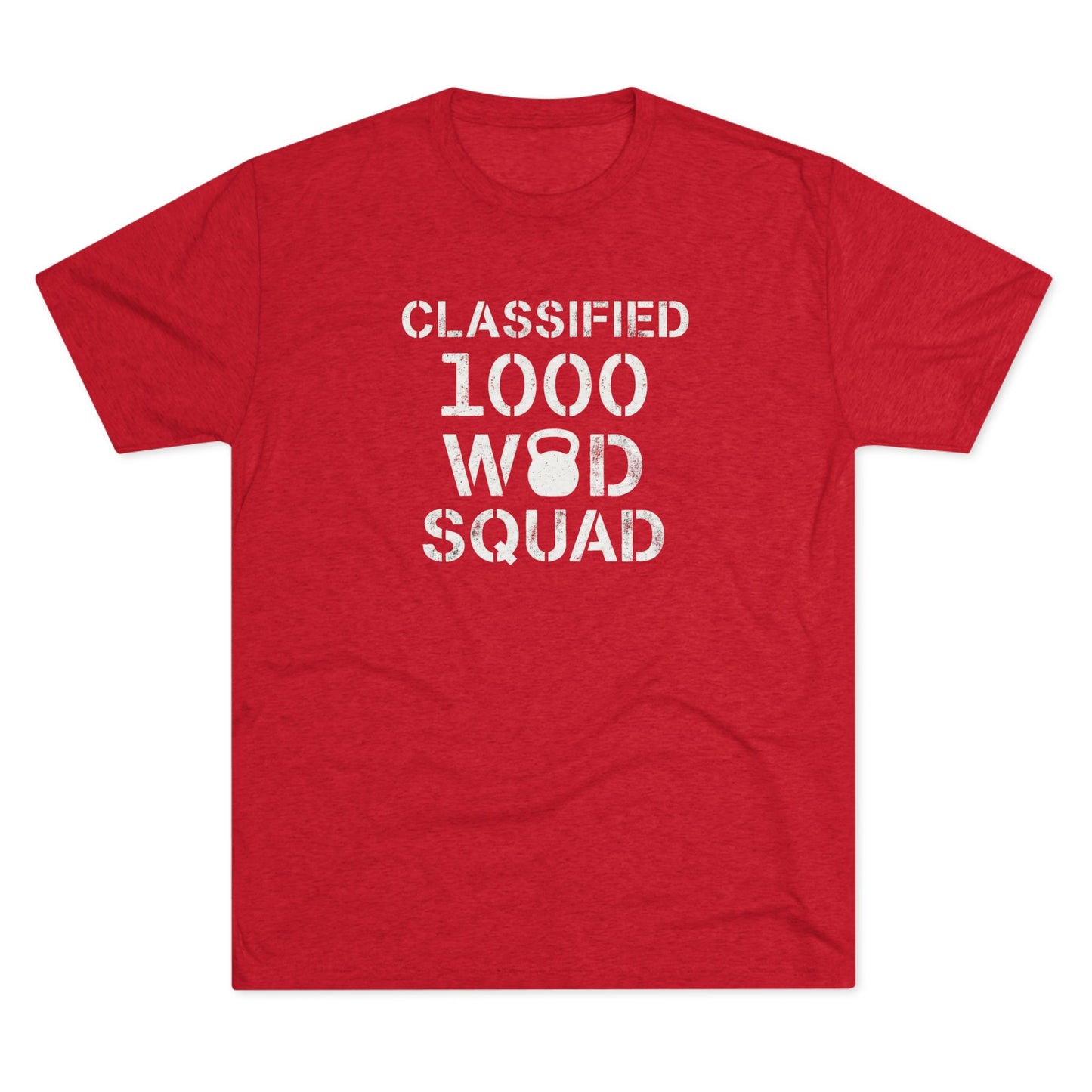 Classified 1000 WOD Squad Tee — CrossFit Kettlebell Workout Shirt