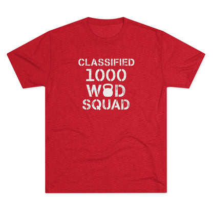 Classified 1000 WOD Squad Tee — CrossFit Kettlebell Workout Shirt