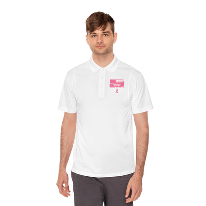 Men's Pink October Polo