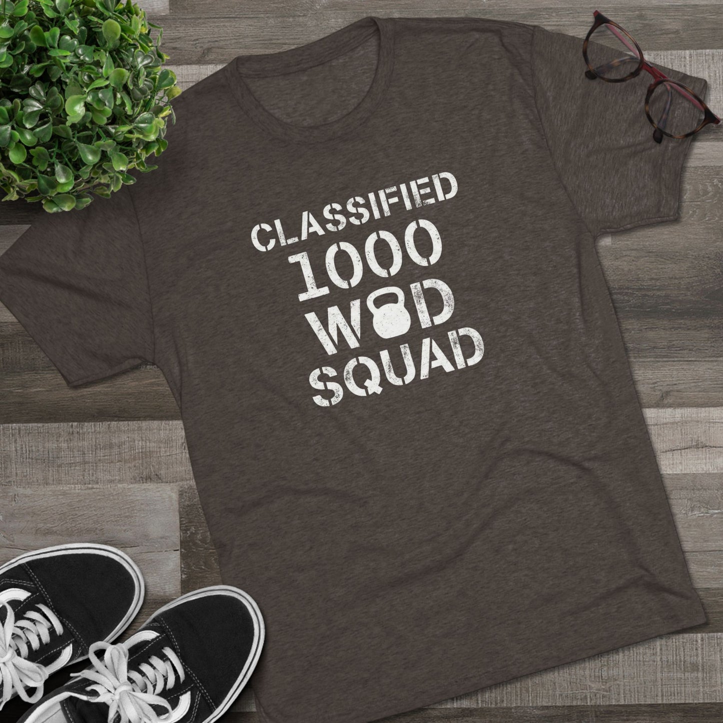 Classified 1000 WOD Squad Tee — CrossFit Kettlebell Workout Shirt