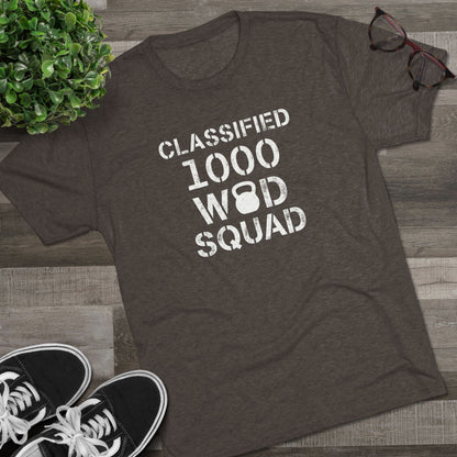Classified 1000 WOD Squad Tee — CrossFit Kettlebell Workout Shirt