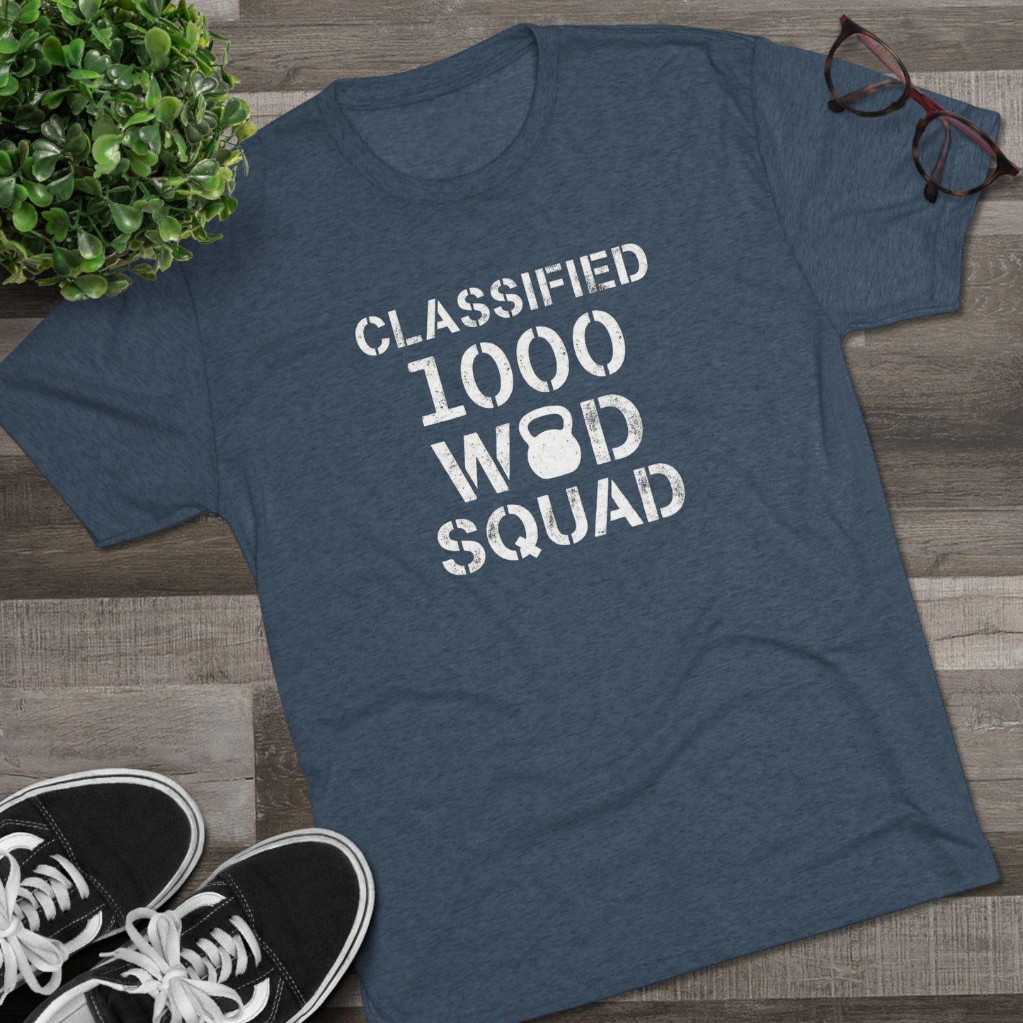 Classified 1000 WOD Squad Tee — CrossFit Kettlebell Workout Shirt