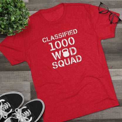 Classified 1000 WOD Squad Tee — CrossFit Kettlebell Workout Shirt