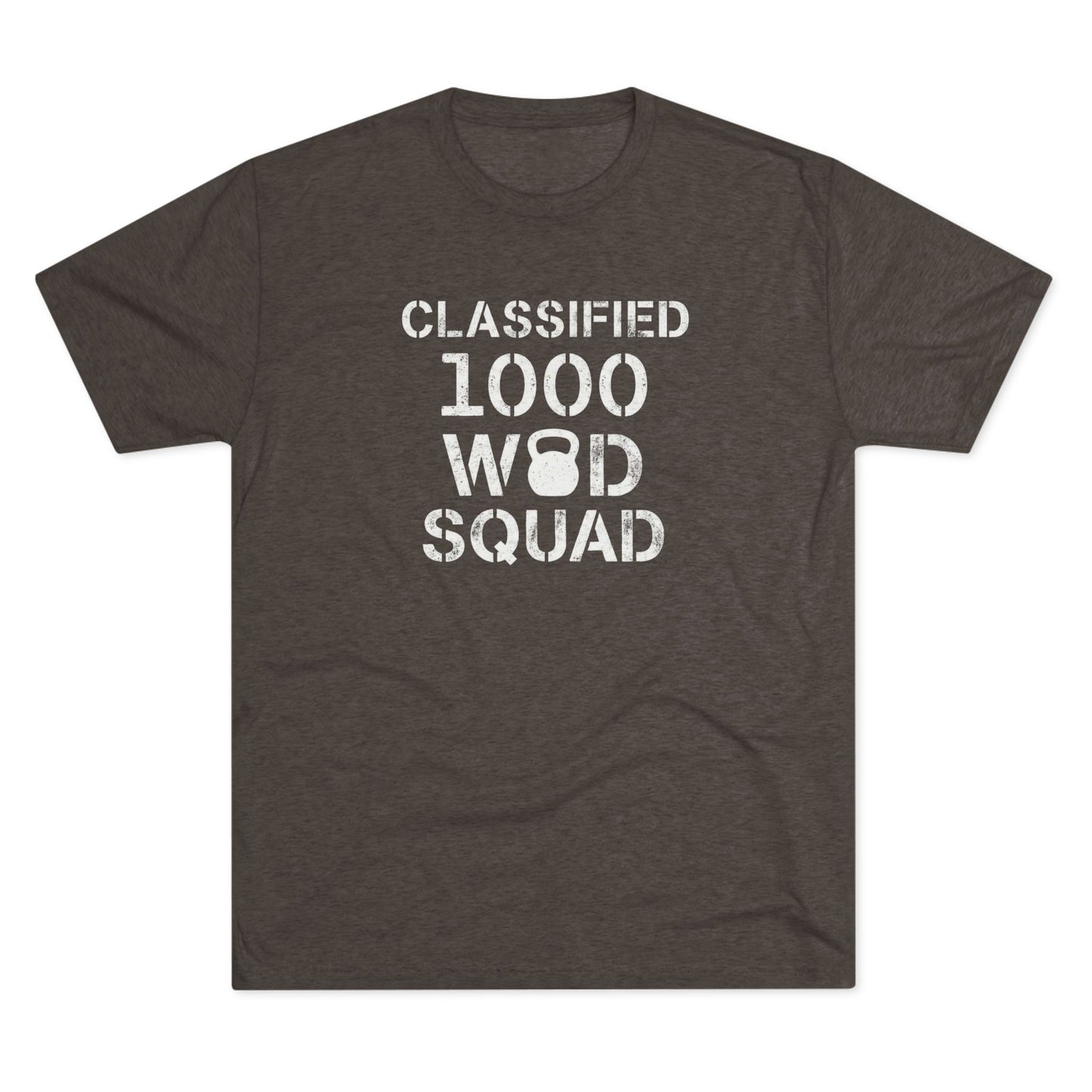 Classified 1000 WOD Squad Tee — CrossFit Kettlebell Workout Shirt