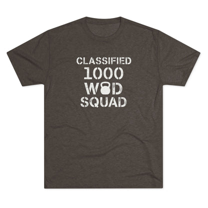 Classified 1000 WOD Squad Tee — CrossFit Kettlebell Workout Shirt