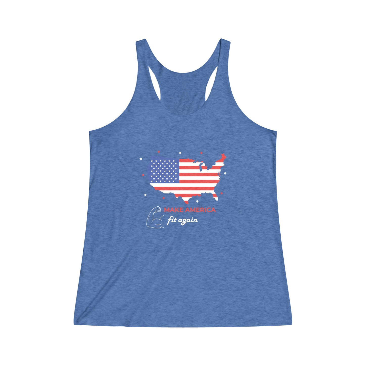 2024 Make America Fit Again Women's Tri-Blend Racerback Tank