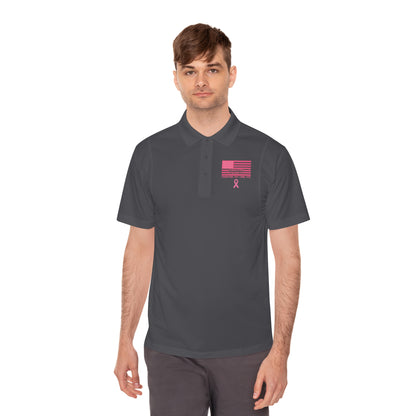 Men's Pink October Polo