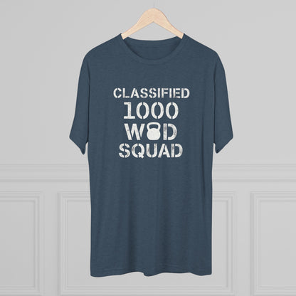 Classified 1000 WOD Squad Tee — CrossFit Kettlebell Workout Shirt