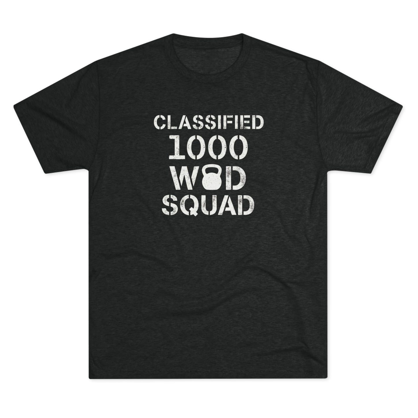 Classified 1000 WOD Squad Tee — CrossFit Kettlebell Workout Shirt