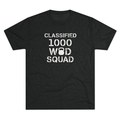 Classified 1000 WOD Squad Tee — CrossFit Kettlebell Workout Shirt