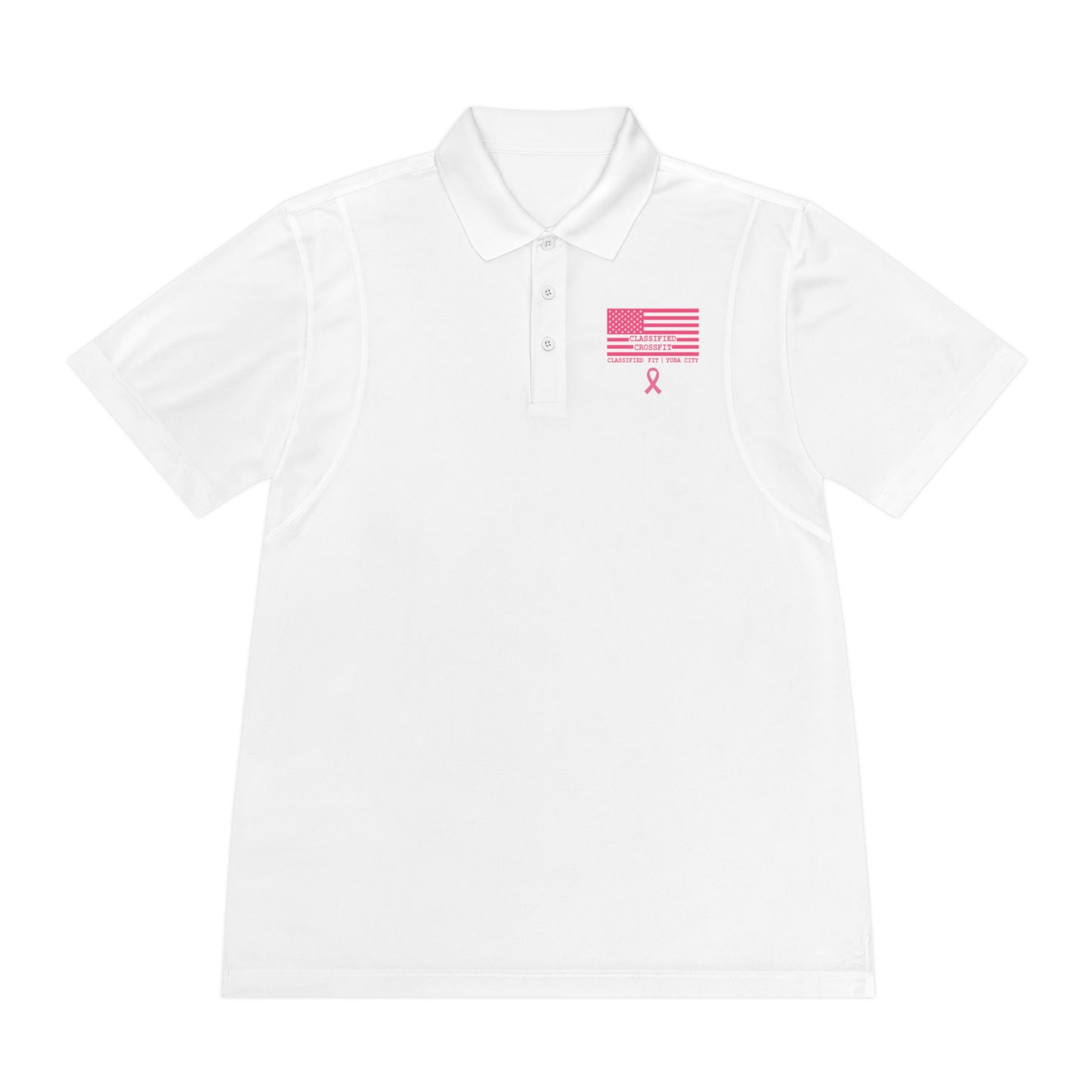 Men's Pink October Polo