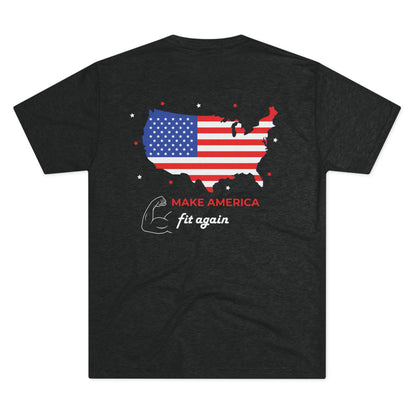 2024 Make America Fit Again Unisex Tri-Blend Crew Tee