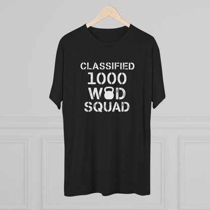 Classified 1000 WOD Squad Tee — CrossFit Kettlebell Workout Shirt