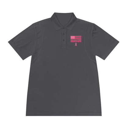 Men's Pink October Polo