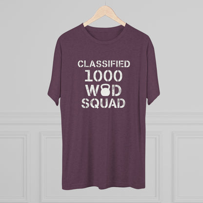 Classified 1000 WOD Squad Tee — CrossFit Kettlebell Workout Shirt