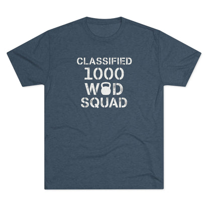 Classified 1000 WOD Squad Tee — CrossFit Kettlebell Workout Shirt